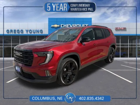 Red 2026 GMC Acadia Elevation for sale in Columbus, NE