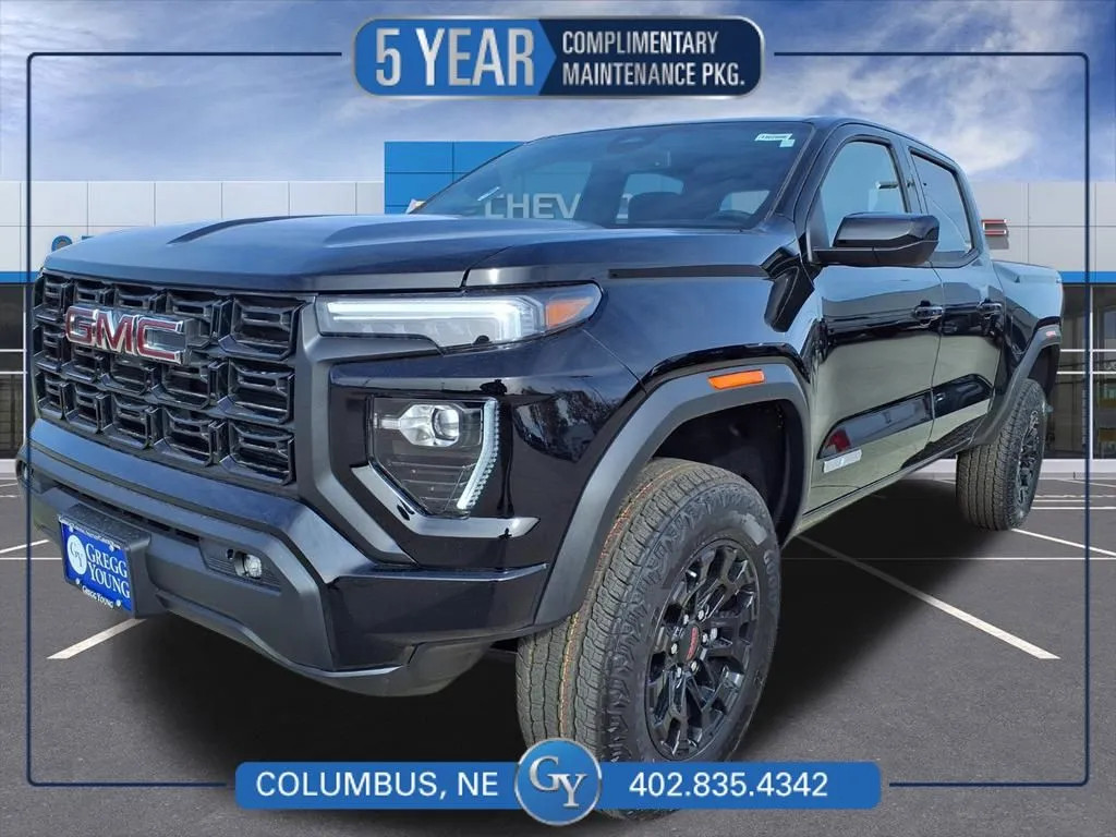 Black 2026 GMC Canyon Elevation for sale in Columbus, NE