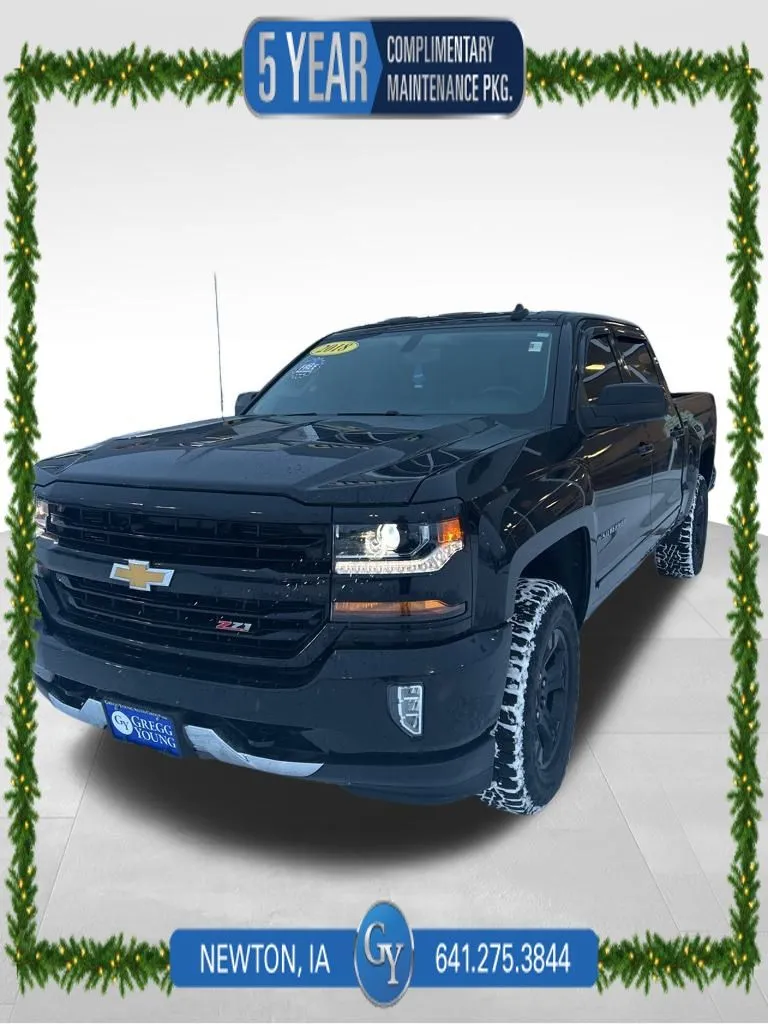 Black 2018 Chevrolet Silverado 1500 LT for sale in Newton, IA