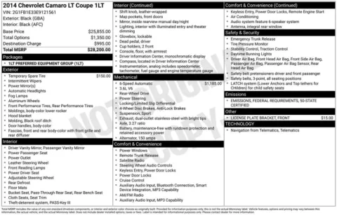 Photos of 2014 Chevrolet Camaro 1LT for sale in Newton, IA at Gregg Young Chevrolet Newton