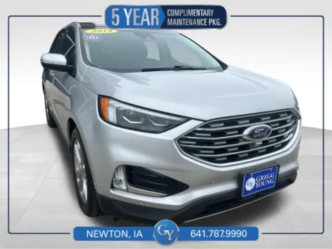 Silver 2019 Ford Edge Titanium for sale in Newton, IA