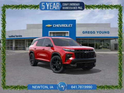 Red 2026 Chevrolet Traverse RS for sale in Newton, IA