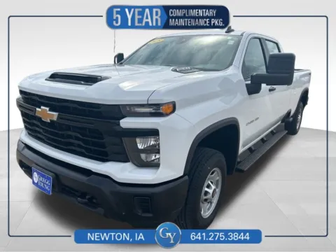 White 2025 Chevrolet Silverado 2500HD Work Truck for sale in Newton, IA
