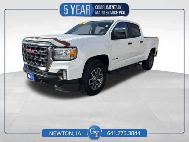 White 2021 GMC Canyon AT4 w/Leather for sale in Newton, IA