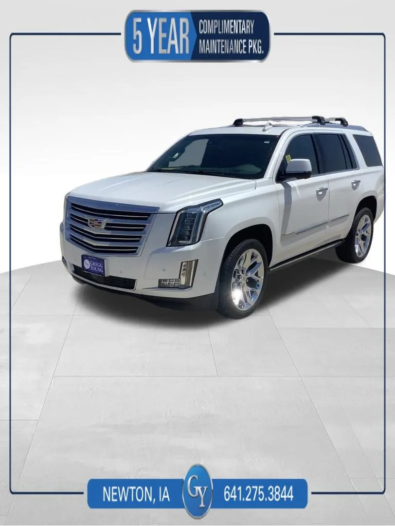 White 2018 Cadillac Escalade Platinum Edition for sale in Newton, IA