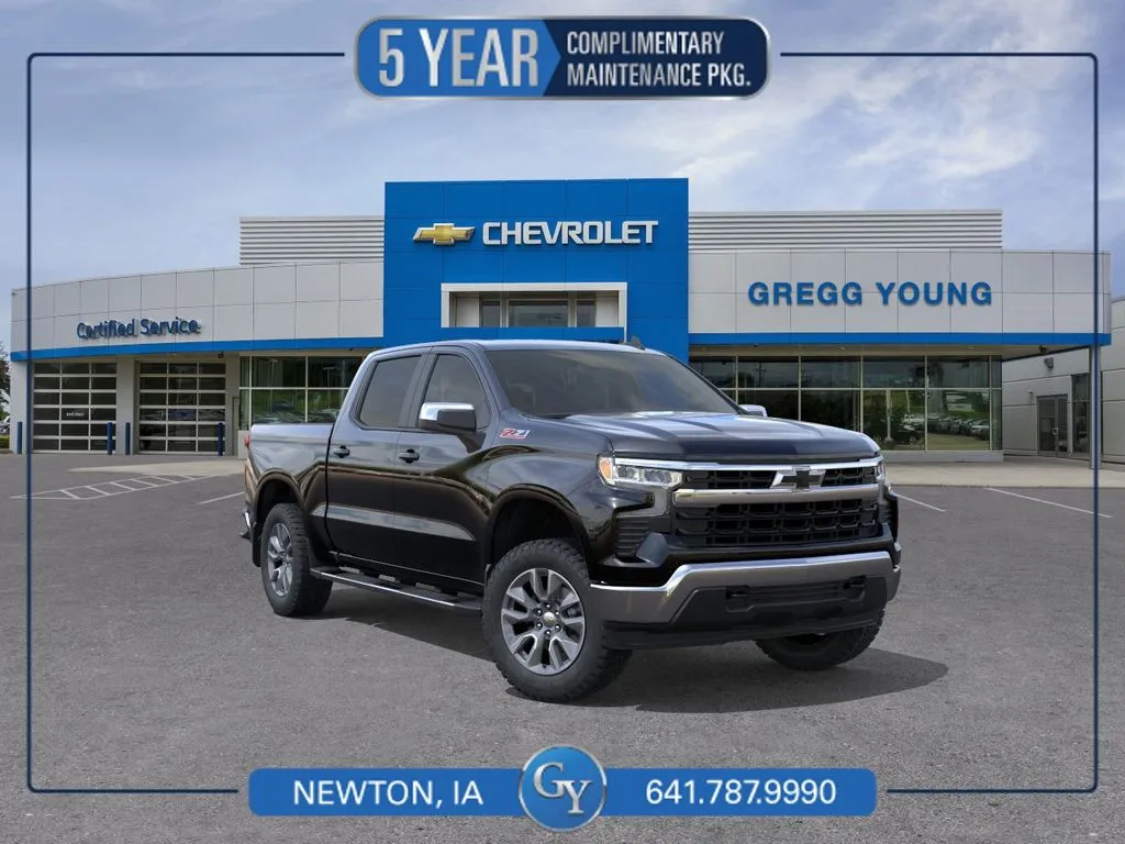 Black 2026 Chevrolet Silverado 1500 LT for sale in Newton, IA
