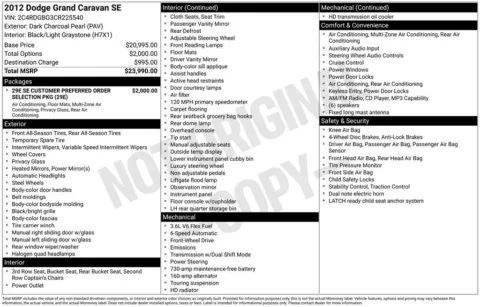 Photos of 2012 Dodge Grand Caravan SE/AVP for sale in Newton, IA at Gregg Young Chevrolet Newton