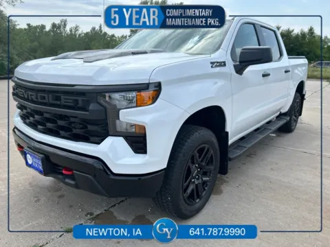 White 2026 Chevrolet Silverado 1500 Custom Trail Boss for sale in Newton, IA