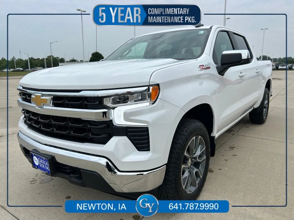 White 2026 Chevrolet Silverado 1500 LT for sale in Newton, IA