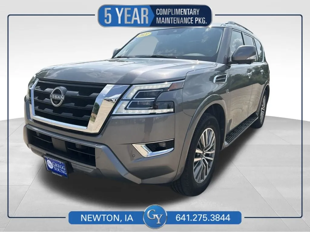 Gray 2021 Nissan Armada SL for sale in Newton, IA