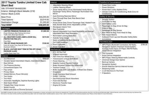 Photos of 2017 Toyota Tundra Limited for sale in Newton, IA at Gregg Young Chevrolet Newton