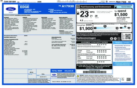 Photos of 2023 Ford Edge SEL for sale in Newton, IA at Gregg Young Chevrolet Newton