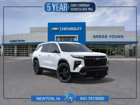 White 2026 Chevrolet Traverse RS for sale in Newton, IA