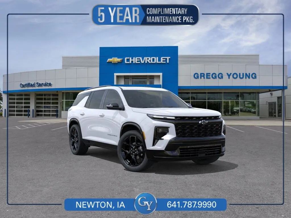 White 2026 Chevrolet Traverse RS for sale in Newton, IA