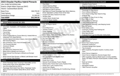 Photos of 2023 Chrysler Pacifica Hybrid Pinnacle for sale in Newton, IA at Gregg Young Chevrolet Newton