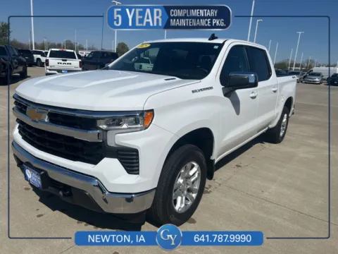 White 2025 Chevrolet Silverado 1500 LT for sale in Newton, IA