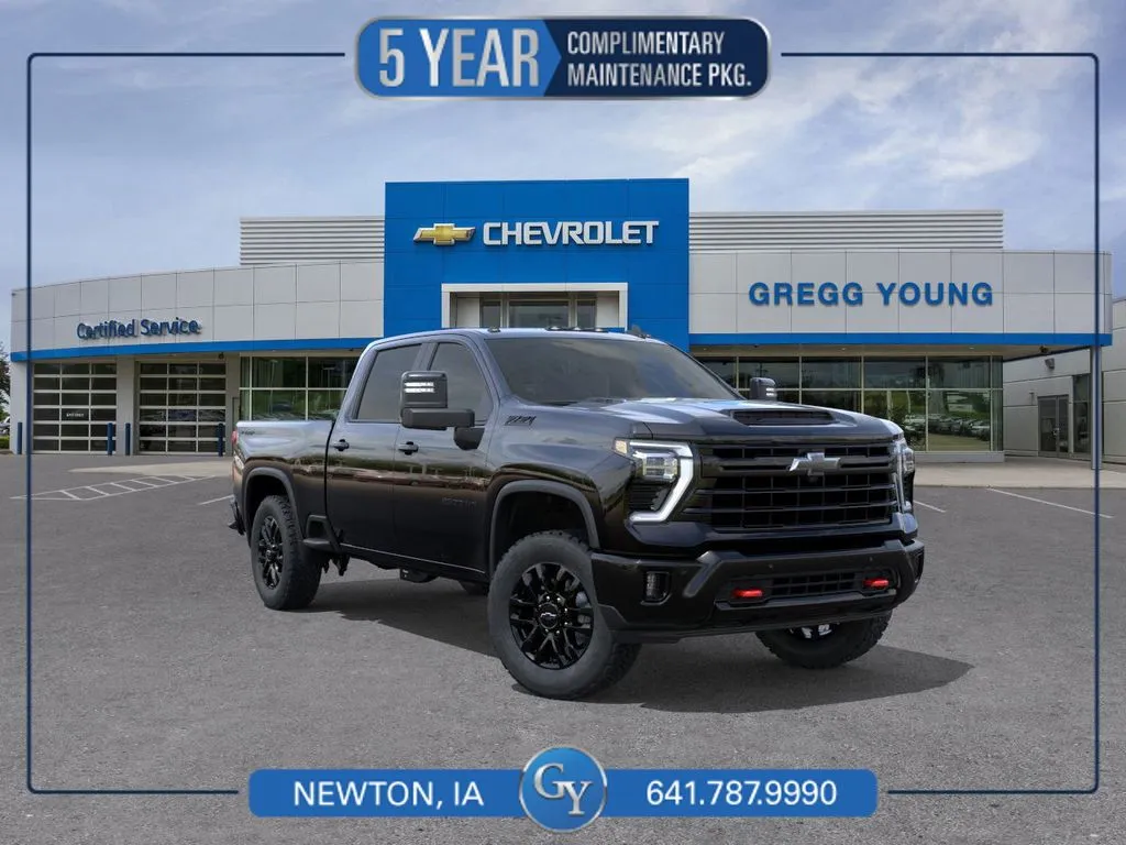Black 2026 Chevrolet Silverado 2500HD LT for sale in Newton, IA