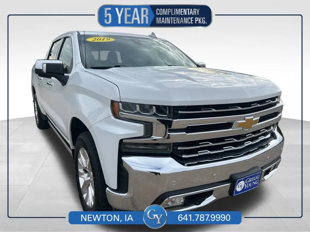 White 2019 Chevrolet Silverado 1500 LTZ for sale in Newton, IA