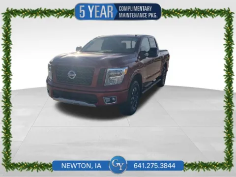 Red 2018 Nissan Titan PRO-4X for sale in Newton, IA