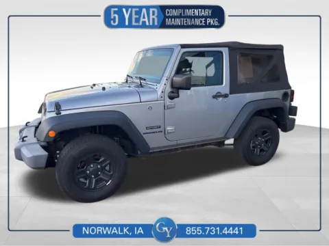 Silver 2017 Jeep Wrangler Sport for sale in Norwalk, IA