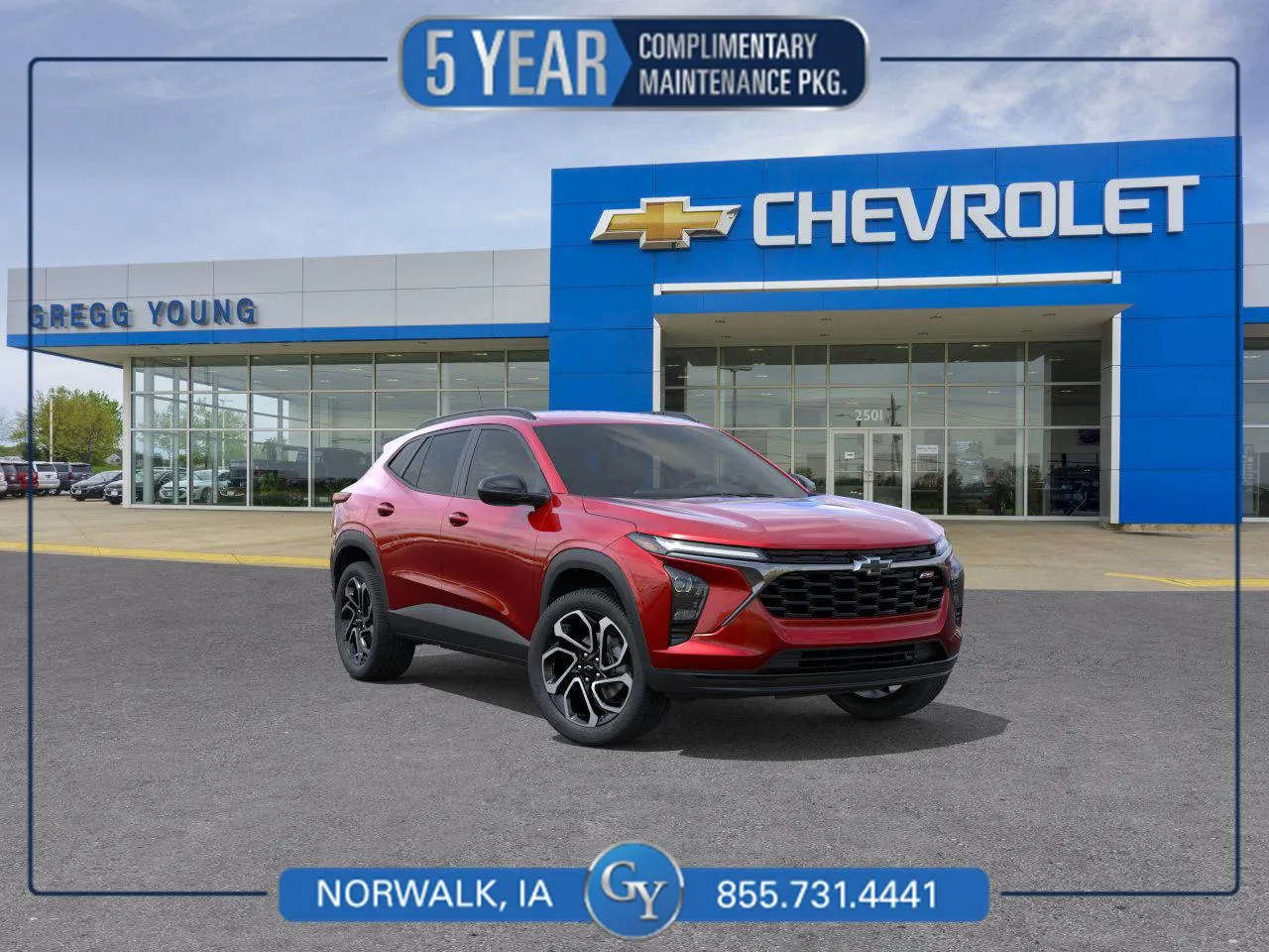 Red 2026 Chevrolet Trax 2RS for sale in Norwalk, IA