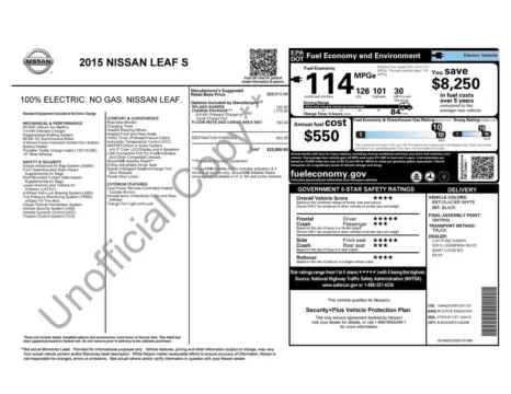 Photos of 2015 Nissan Leaf S for sale in Norwalk, IA at Gregg Young Chevrolet of Norwalk