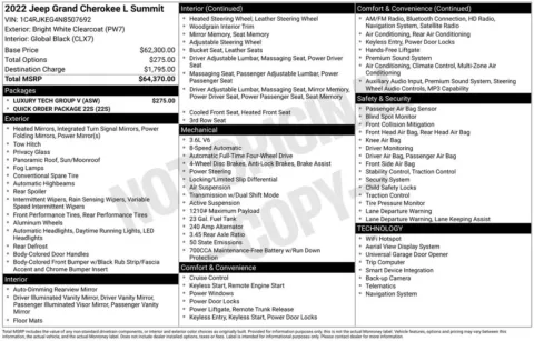 Photos of 2022 Jeep Grand Cherokee L Summit for sale in Norwalk, IA at Gregg Young Chevrolet of Norwalk