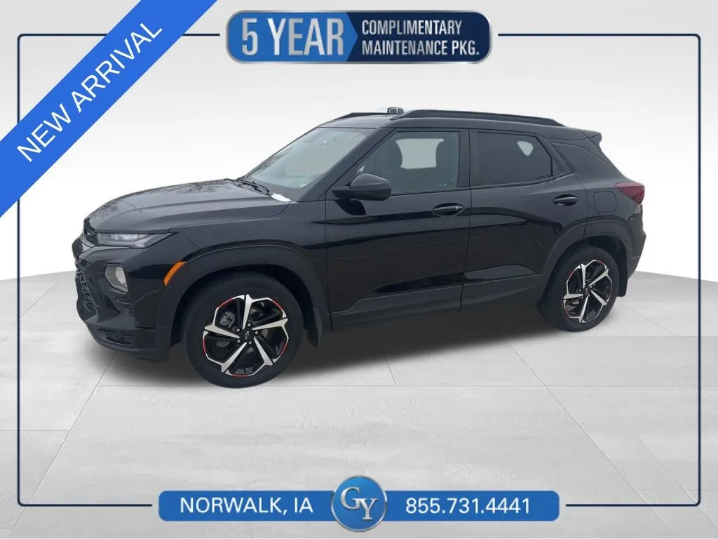 Black 2022 Chevrolet TrailBlazer RS for sale in Norwalk, IA