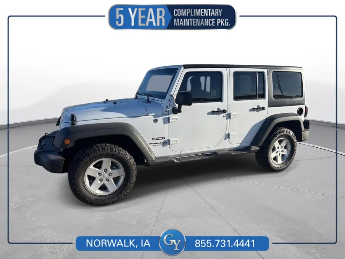 White 2018 Jeep Wrangler JK Unlimited Sport for sale in Norwalk, IA