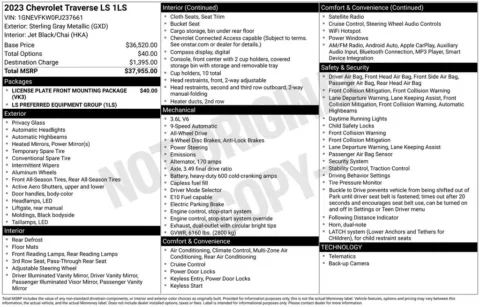 Photos of 2023 Chevrolet Traverse LS for sale in Norwalk, IA at Gregg Young Chevrolet of Norwalk