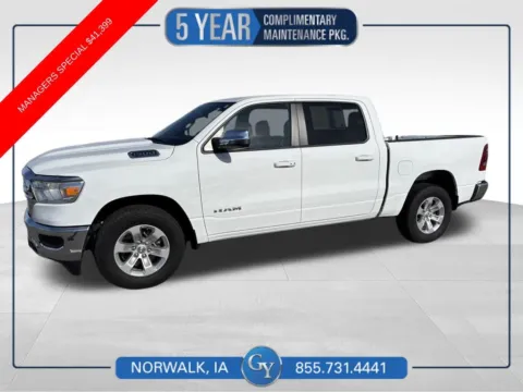 White 2024 Ram 1500 Laramie for sale in Norwalk, IA