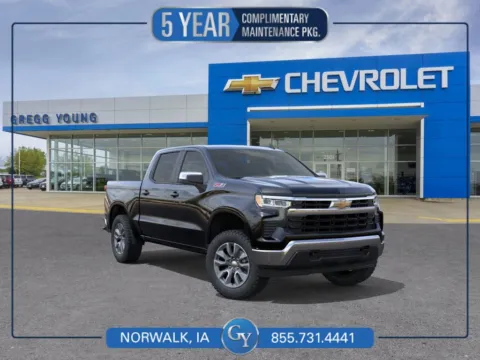 Black 2026 Chevrolet Silverado 1500 LT for sale in Norwalk, IA