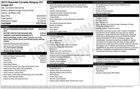 Photos of 2019 Chevrolet Corvette Stingray Z51 for sale in Norwalk, IA at Gregg Young Chevrolet of Norwalk