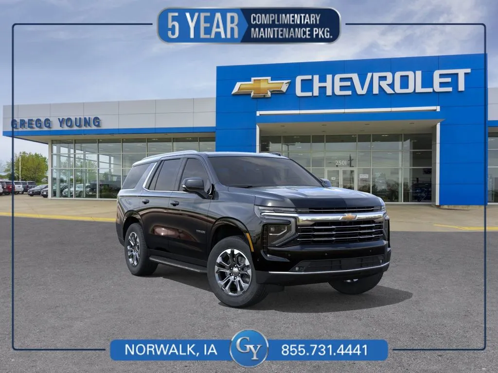 Black 2026 Chevrolet Tahoe LT for sale in Norwalk, IA