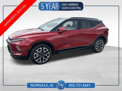 Red 2023 Chevrolet Blazer RS for sale in Norwalk, IA