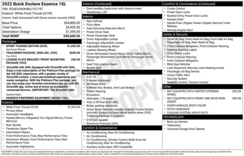 Photos of 2022 Buick Enclave Essence for sale in Norwalk, IA at Gregg Young Chevrolet of Norwalk