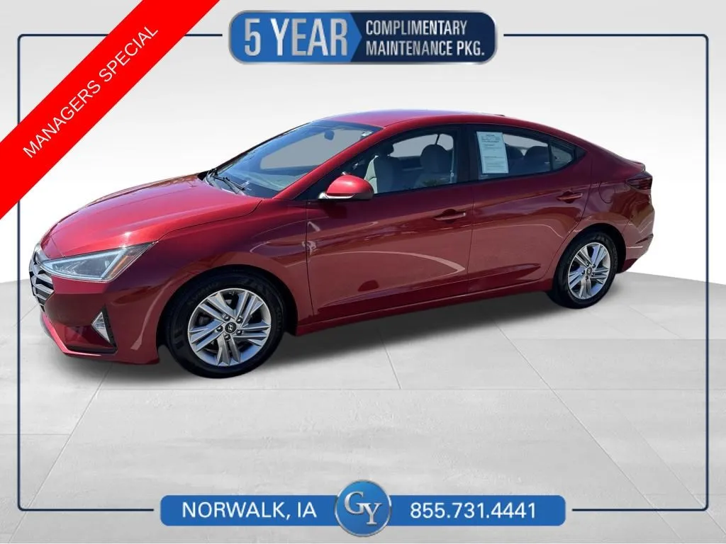 Used 2020 Hyundai Elantra SEL with VIN 5NPD84LF8LH506670 for sale in Norwalk, IA