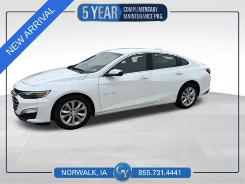 White 2024 Chevrolet Malibu LT for sale in Norwalk, IA
