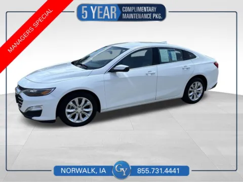 White 2024 Chevrolet Malibu LT for sale in Norwalk, IA