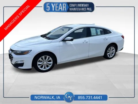 White 2024 Chevrolet Malibu LT for sale in Norwalk, IA