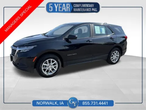 Black 2023 Chevrolet Equinox LS for sale in Norwalk, IA