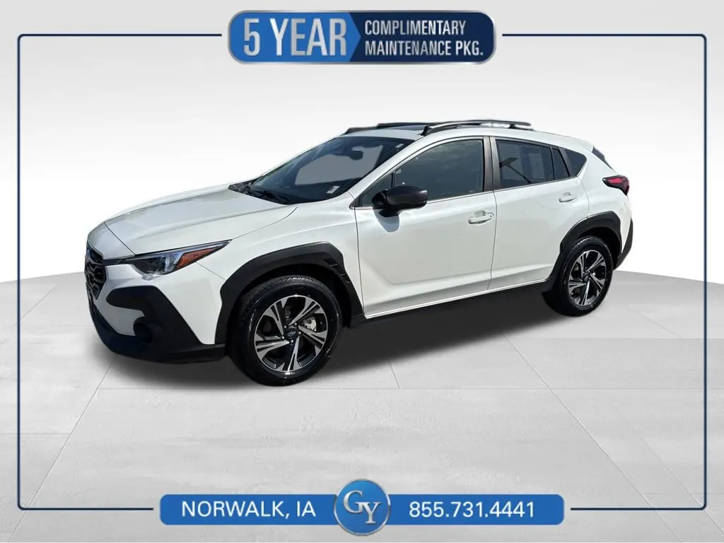 White 2024 Subaru Crosstrek Premium for sale in Norwalk, IA