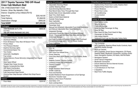 Photos of 2017 Toyota Tacoma TRD Off-Road for sale in Norwalk, IA at Gregg Young Chevrolet of Norwalk