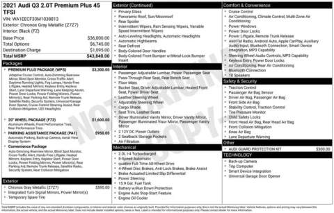 Photos of 2021 Audi Q3 Premium Plus for sale in Norwalk, IA at Gregg Young Chevrolet of Norwalk