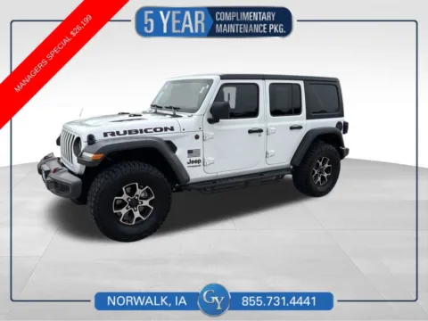 White 2018 Jeep Wrangler Unlimited Rubicon for sale in Norwalk, IA