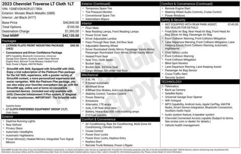 Photos of 2023 Chevrolet Traverse LT for sale in Norwalk, IA at Gregg Young Chevrolet of Norwalk