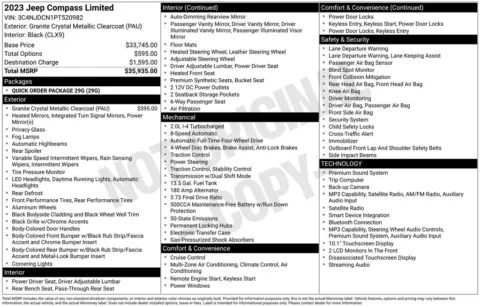 Photos of 2023 Jeep Compass Limited for sale in Norwalk, IA at Gregg Young Chevrolet of Norwalk