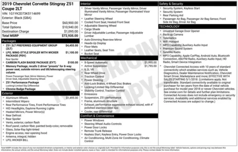 Photos of 2019 Chevrolet Corvette Stingray Z51 for sale in Norwalk, IA at Gregg Young Chevrolet of Norwalk