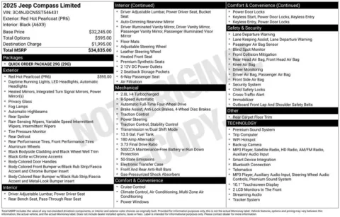 Photos of 2025 Jeep Compass Limited for sale in Norwalk, IA at Gregg Young Chevrolet of Norwalk