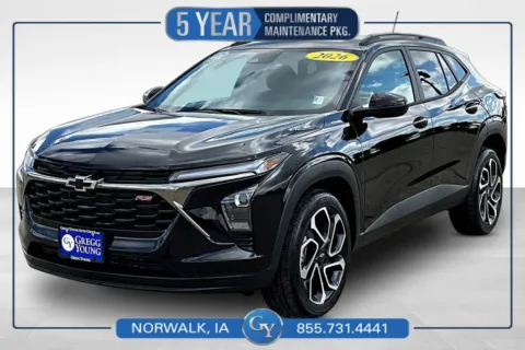 Black 2026 Chevrolet Trax 2RS for sale in Norwalk, IA